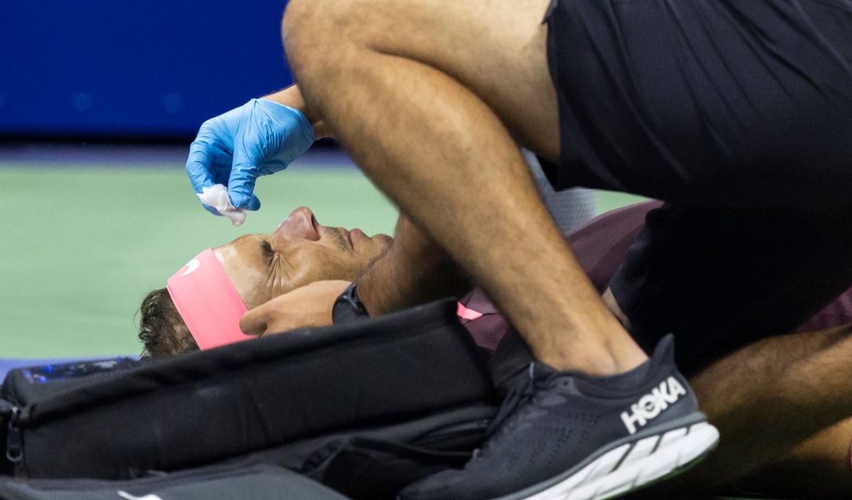 Rafael Nadal și-a spart nasul la US Open 2022! Momente de panică în timpul meciului cu Fabio Fognini