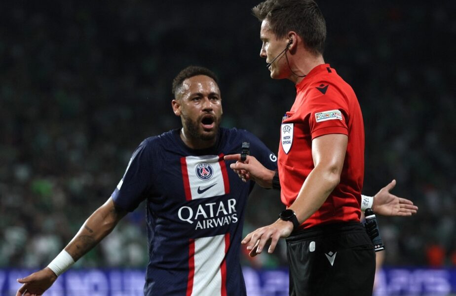 Neymar şi-a ieşit din minţi! Arbitrul i-a dat cartonaş galben pentru bucuria de la golul marcat în Maccabi Haifa – PSG 1-3. „Numai mie mi se întâmplă!”