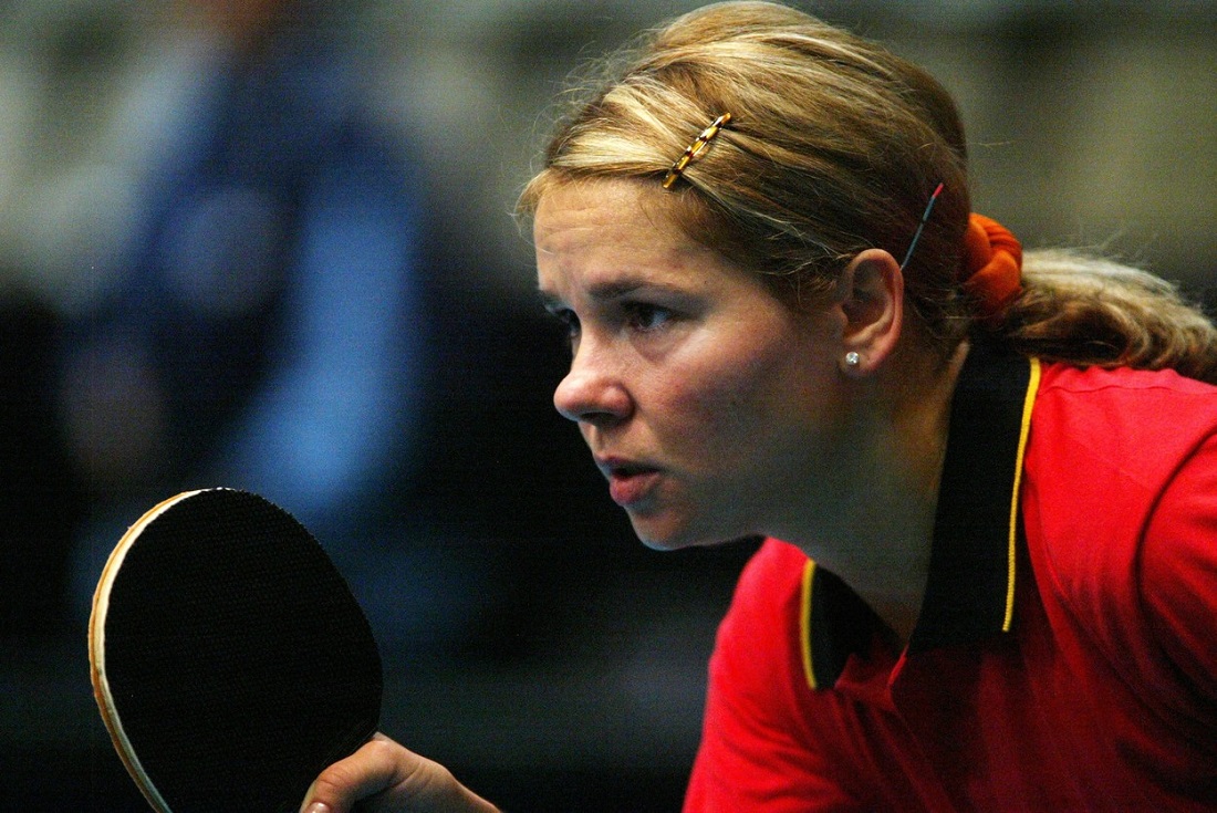 Otilia Bădescu, în timpul unei competiţii