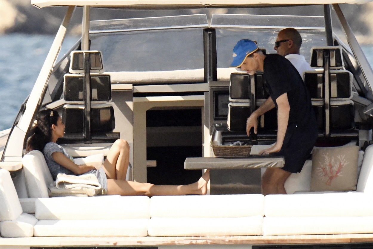 *PREMIUM-EXCLUSIVE* SARDINIA, ITALY  - MUST CALL FOR PRICING BEFORE USAGE  - 

German professional football manager and former player Thomas Tuchel who is the current head coach of Premier League club Chelsea are pictured with his new girlfriend Natalie Guerriero Max during a romantic holiday in Sardinia where they went on a boat trip.

Thomas has split from his former journalist wife Sissi after 13 years of marriage and begins divorce proceedings in early April 2022.

PICS TAKEN: 25/07/2022

BACKGRID UK 28 JULY 2022,Image: 710619418, License: Rights-managed, Restrictions: RIGHTS: WORLDWIDE EXCEPT IN AUSTRIA, FRANCE, GERMANY, ITALY, SPAIN, SWITZERLAND, Model Release: no, Pictured: Thomas Tuchel and Natalie Guerriero Max