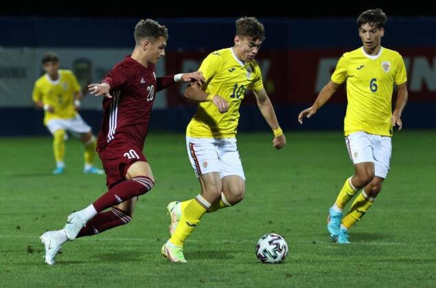 România U19 - Letonia U19, în calificările pentru Turul de Elită