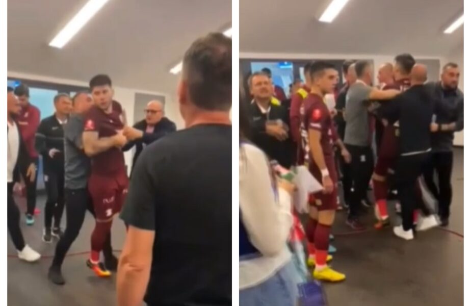 Scene halucinante după FC U Craiova – Rapid 1-0! Bătaie la vestiare între Săpunaru şi un suporter! Căpitanul Rapidului i-a înjurat pe jandarmi că au dat cu gaze lacrimogene