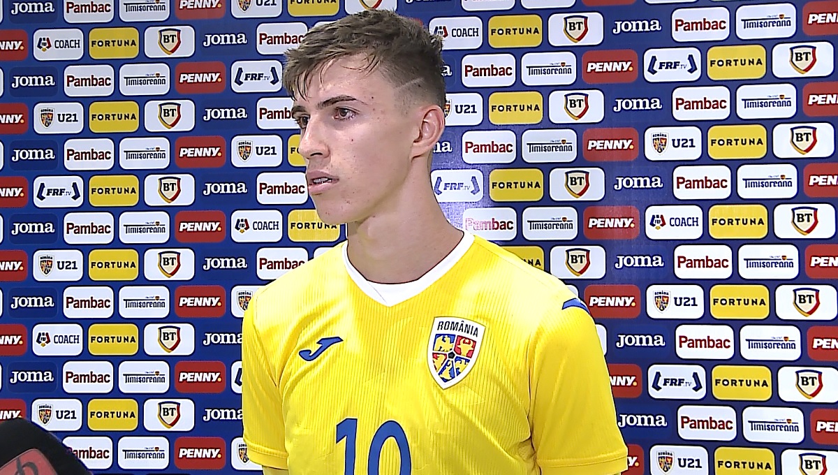 Octavian Popescu, în tricoul României U21