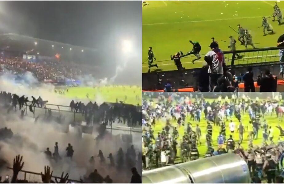 Tragedie uriaşă pe terenul de fotbal! 174 de morţi şi aproape 200 de răniţi după un meci în Indonezia. Imagini şocante, care amintesc de Heysel