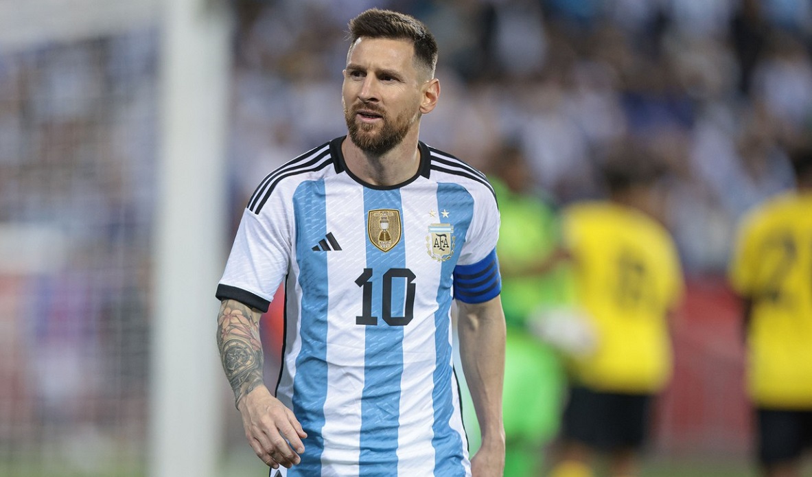 Lionel Messi, într-un meci pentru Argentina