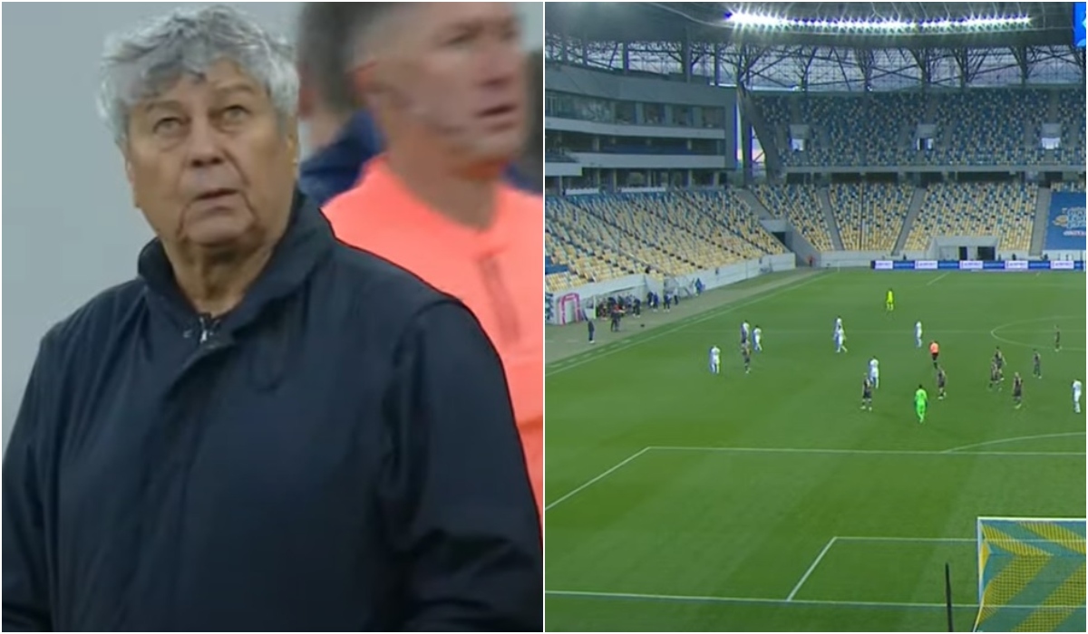 Emoţii pentru Mircea Lucescu! Meciul Dinamo Kiev – Rukh, întrerupt în minutul 80. Motivul pentru care jucătorii au plecat direct la vestiare