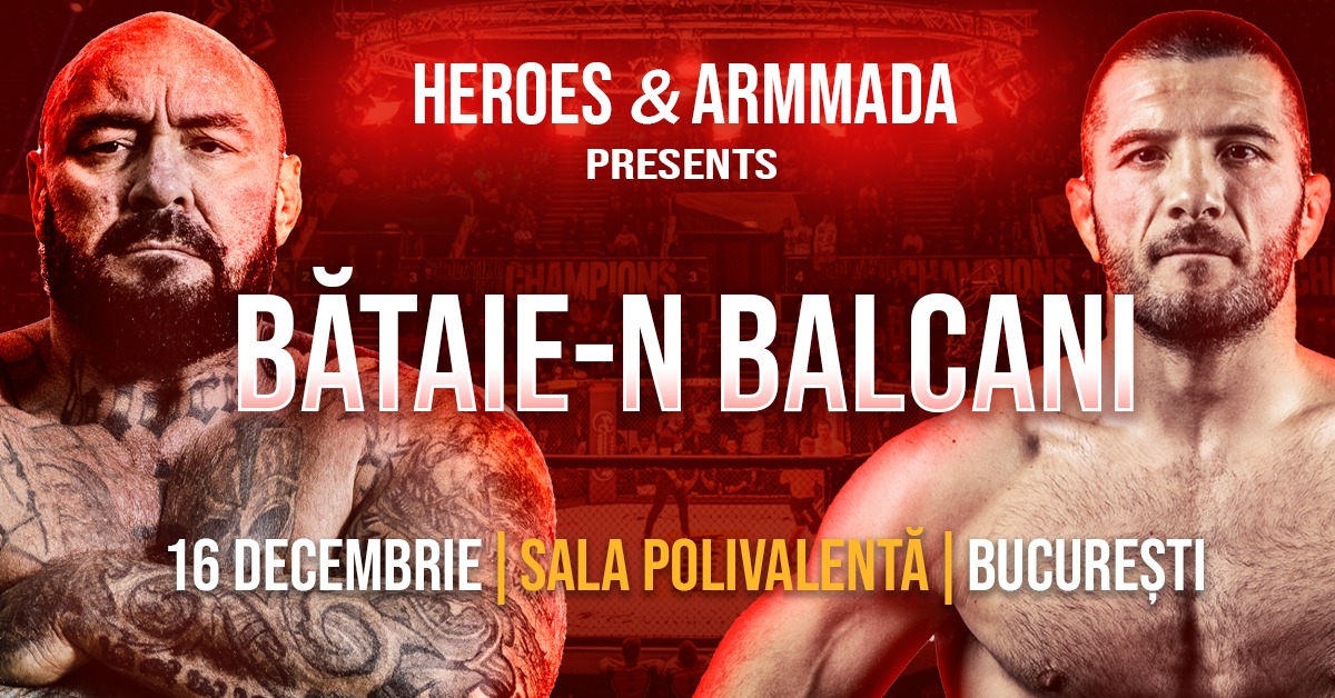 Gala iFight HEROES ”Bătaie-n Balcani” cu Pascu și Sandu Lungu, pe 16 decembrie la Antena 1 și Antenaplay.ro