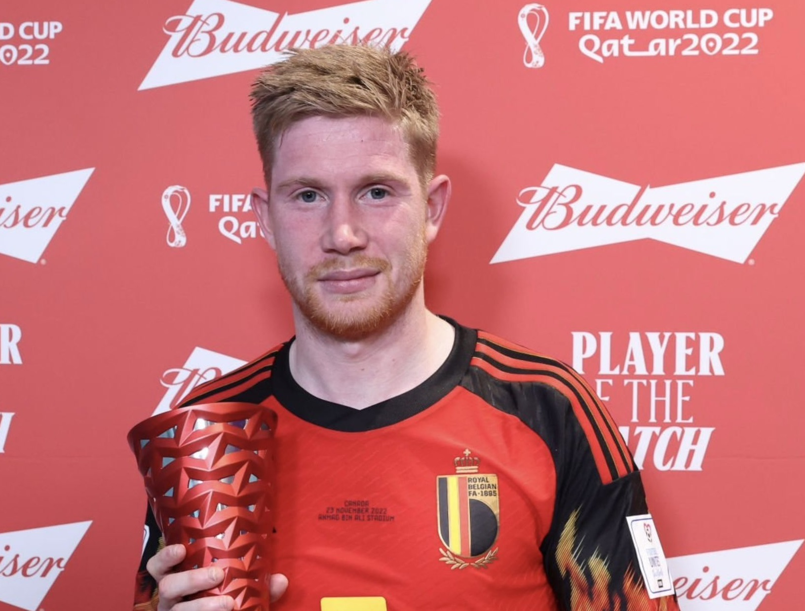 Kevin de Bruyne a primit premiul pentru "omul meciului", în Belgia - Canada 1-0