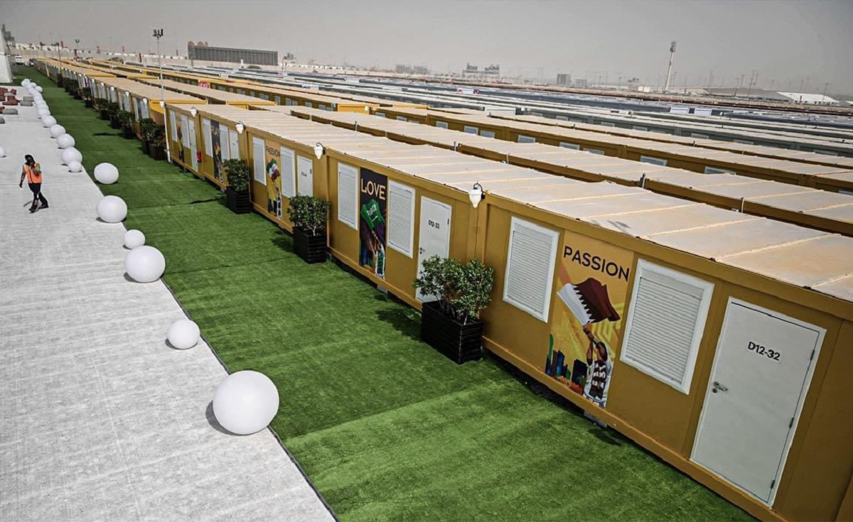 Spațiile de cazare pregătite pentru fanii din Qatar