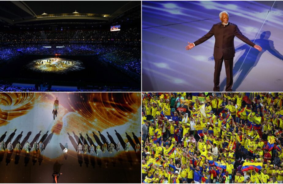 CM 2022 | Atmosferă unică la festivitatea de deschidere de la Cupa Mondială! Cămile pe teren, Morgan Freeman prezentator și zeci de mii de oameni în tribune
