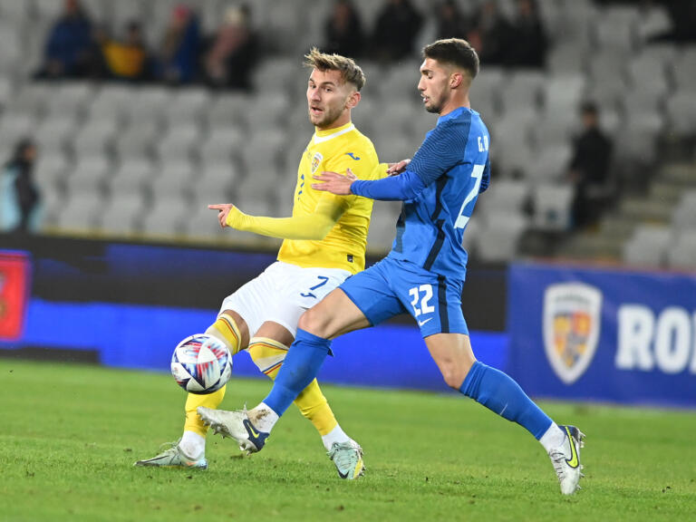 Denis Drăguş a prins curaj după ce a marcat primul său gol la naţională în România – Slovenia 1-2: „Sper să ne calificăm la turneele finale!”