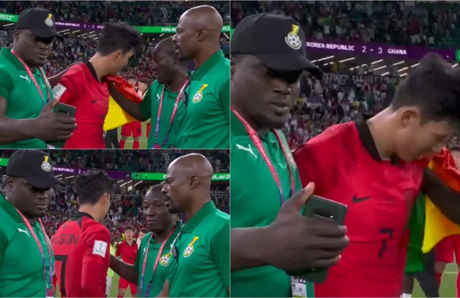 CM 2022 | Ghanezii au vrut să facă selfie cu Son în timp ce plângea în hohote! Imagini incredibile după Coreea de Sud – Ghana 2-3