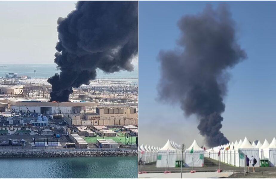 Un incendiu a izbucnit lângă satul fanilor de la Campionatul Mondial din Qatar