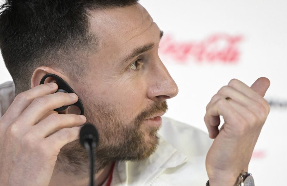Lionel Messi, într-o conferinţă de presă