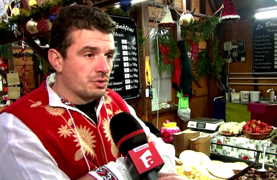 Liviu Ganea are succes în afaceri. Fostul dinamovist vinde mâncăruri tradiţionale la Târgul de Crăciun din Bucureşti. EXCLUSIV