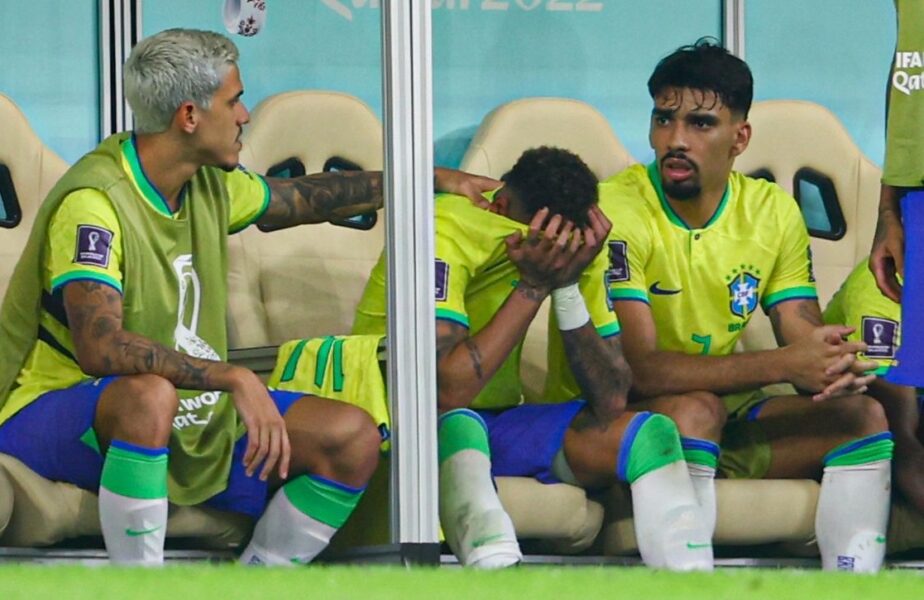 Neymar, după ce s-a accidentat în Brazilia - Serbia