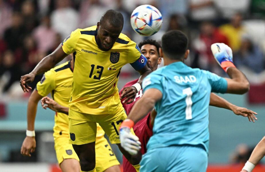 Enner Valencia a marcat în meciul Qatar - Ecuador