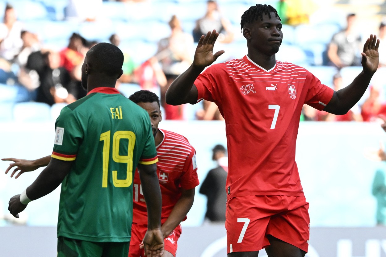 Breel Embolo nu s-a bucurat după golul marcat în Elveția - Camerun