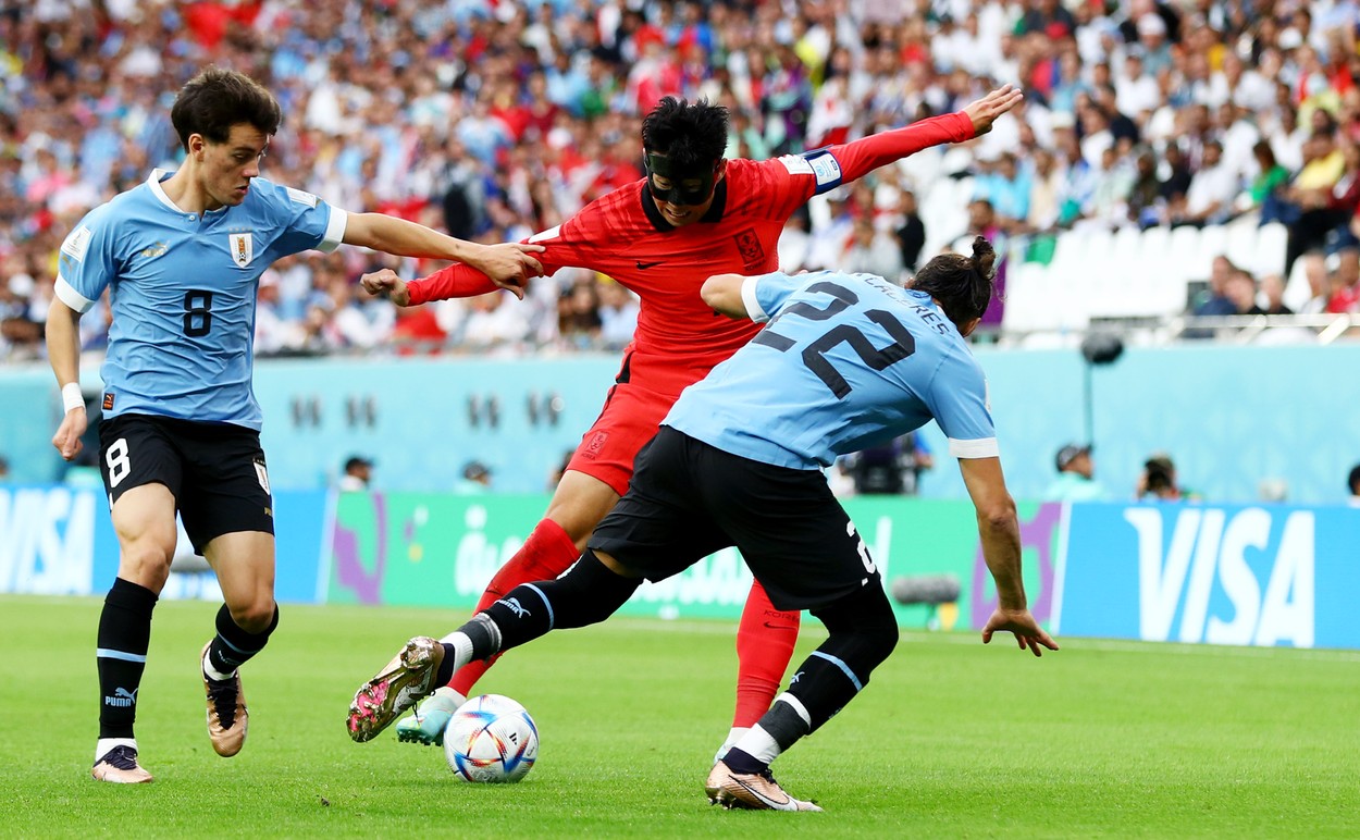 Uruguay și Coreea de Sud joacă în grupa H de la Campionatul Mondial