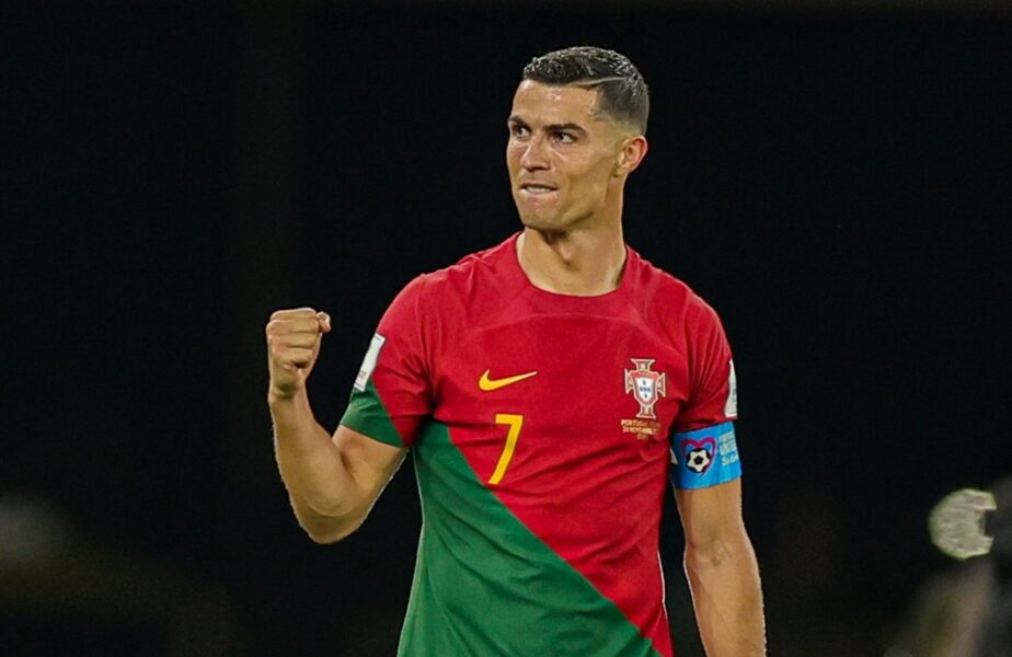 Cristiano Ronaldo, bucuros după ce a marcat pentru naționala Portugaliei