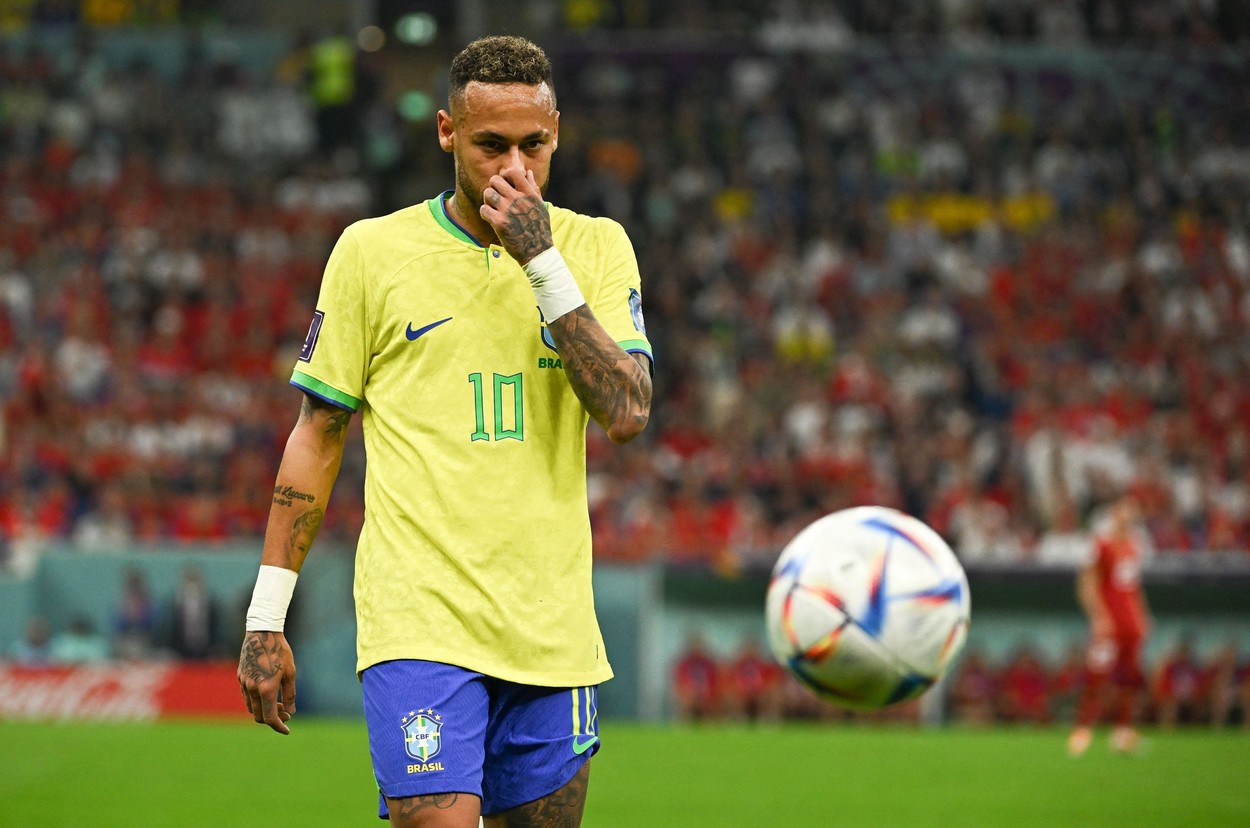 Neymar, îngrijorat în timpul unui meci disputat de naționala Braziliei