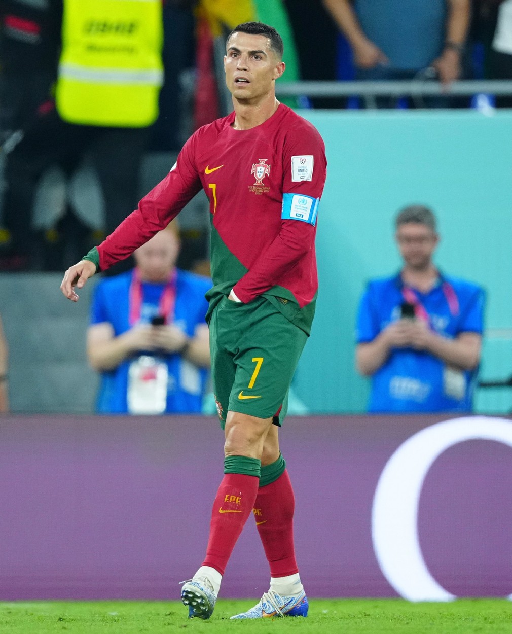 Cristiano Ronaldo of Portugal
Portugal v Ghana, FIFA World Cup 2022, Group H, Football, Stadium 974, Doha, Qatar - 24 Nov 2022,Image: 740066619, License: Rights-managed, Restrictions: Editorial Use Only, Model Release: no