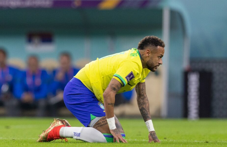 Neymar, în timpul unui meci disputat de Brazilia