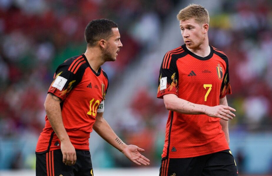 CM 2022 | A „explodat” vestiarul Belgiei, după înfrângerea cu Maroc! Kevin De Bruyne, Eden Hazard și Jan Vertonghen au sărit la bătaie
