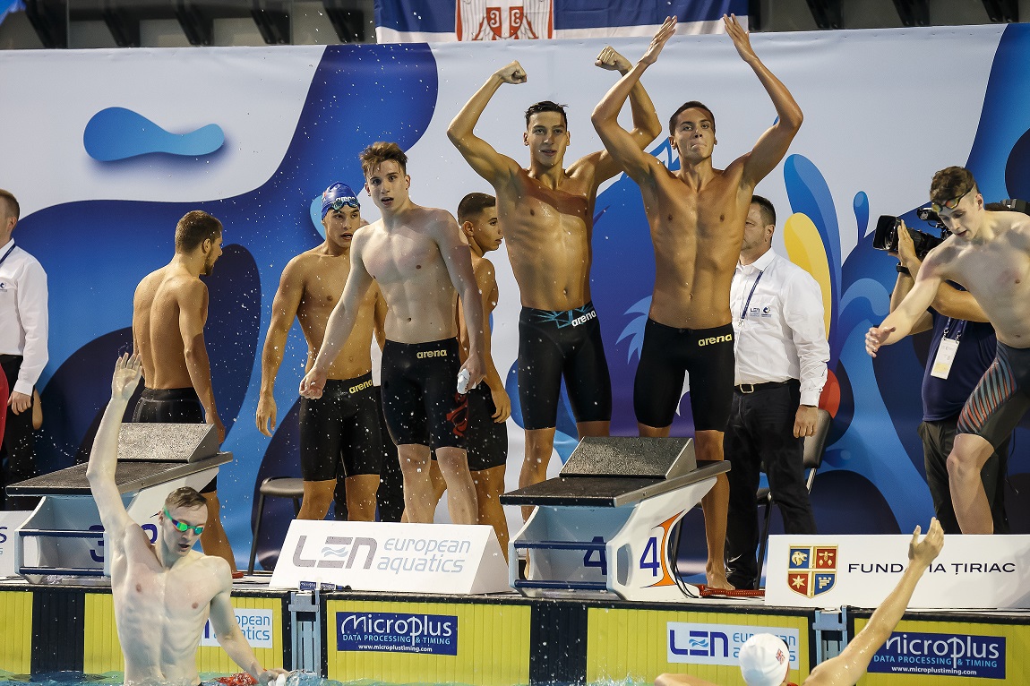 Camelia Potec, David Popovici şi Vlad Stancu au vorbit înaintea Campionatelor Europene de înot în bazin scurt 2023