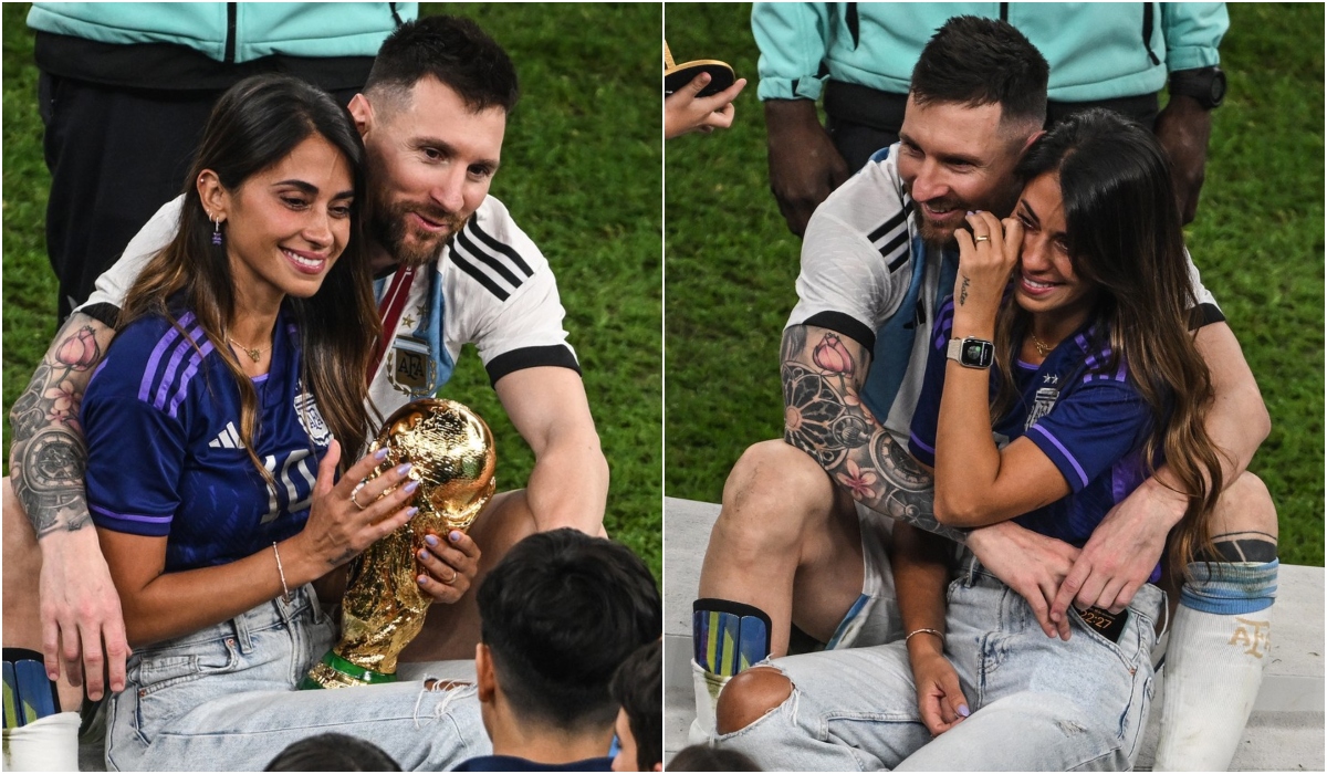 Antonela Roccuzzo a sărbătorit alături de Lionel Messi succesul Argentinei la CM 2022