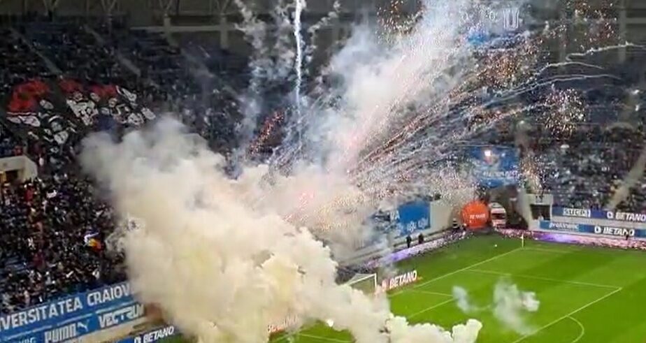 Universitatea Craiova – FC U Craiova 0-2: amenzi uriașe și interdicții de un an pe stadioane după incidentele de la derby-ul Olteniei