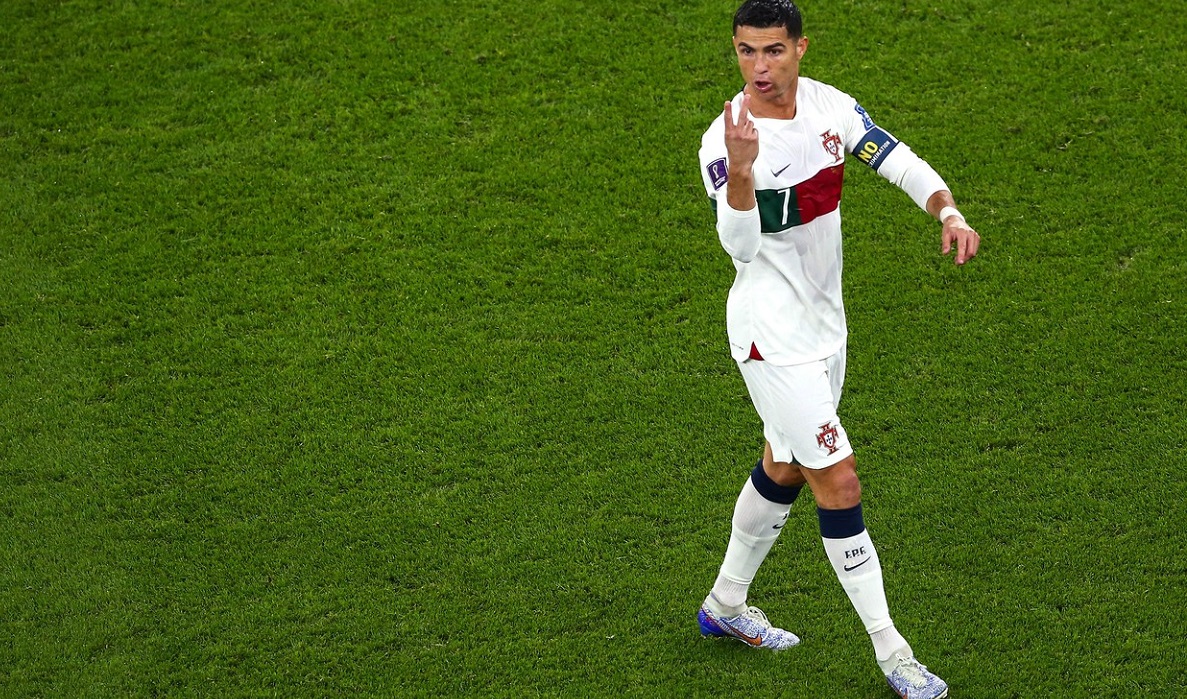 Cristiano Ronaldo, în meciul Maroc - Portugalia, la CM 2022
