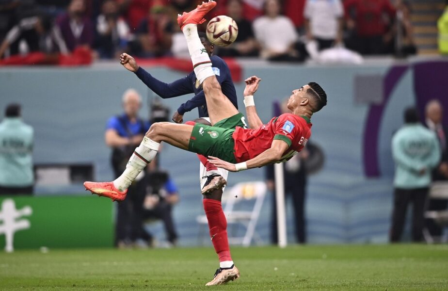 CM 2022 | El Yamiq, aproape de un gol extraterestru în semifinala Franța – Maroc! Intervenție uriașă a lui Hugo Lloris