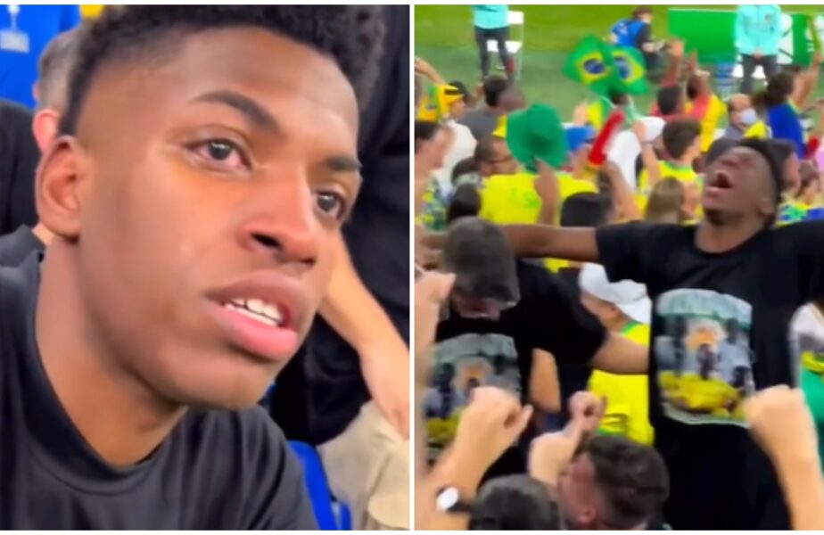 CM 2022 | Imagini virale. Fratele lui Vinicius a izbucnit în plâns după golul marcat de starul de la Real Madrid în Brazilia – Coreea de Sud 4-1