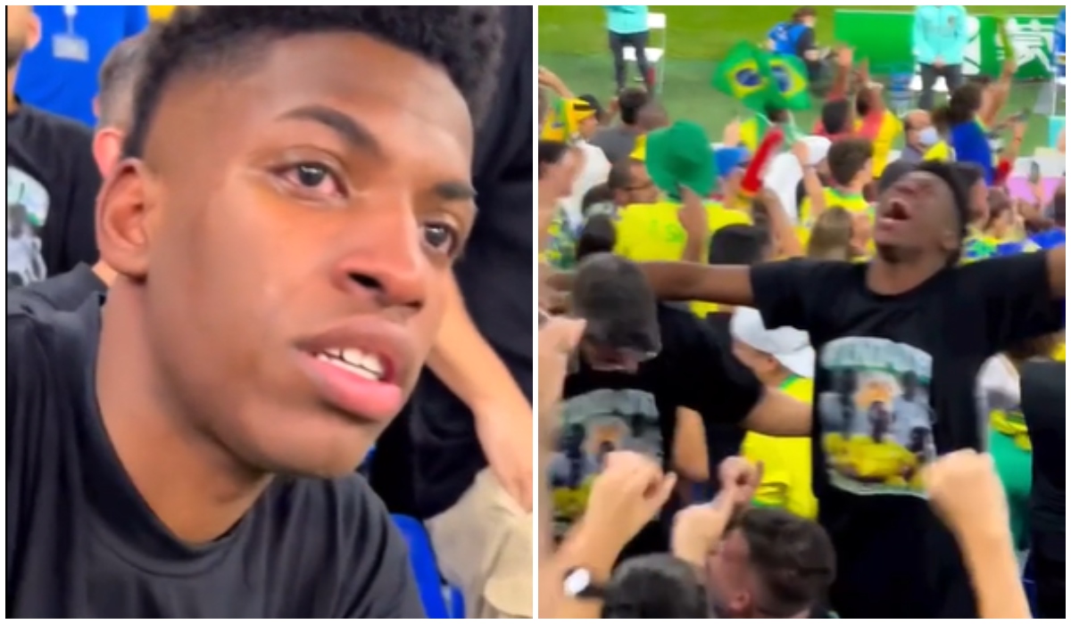 CM 2022 | Imagini virale. Fratele lui Vinicius a izbucnit în plâns după golul marcat de starul de la Real Madrid în Brazilia – Coreea de Sud 4-1