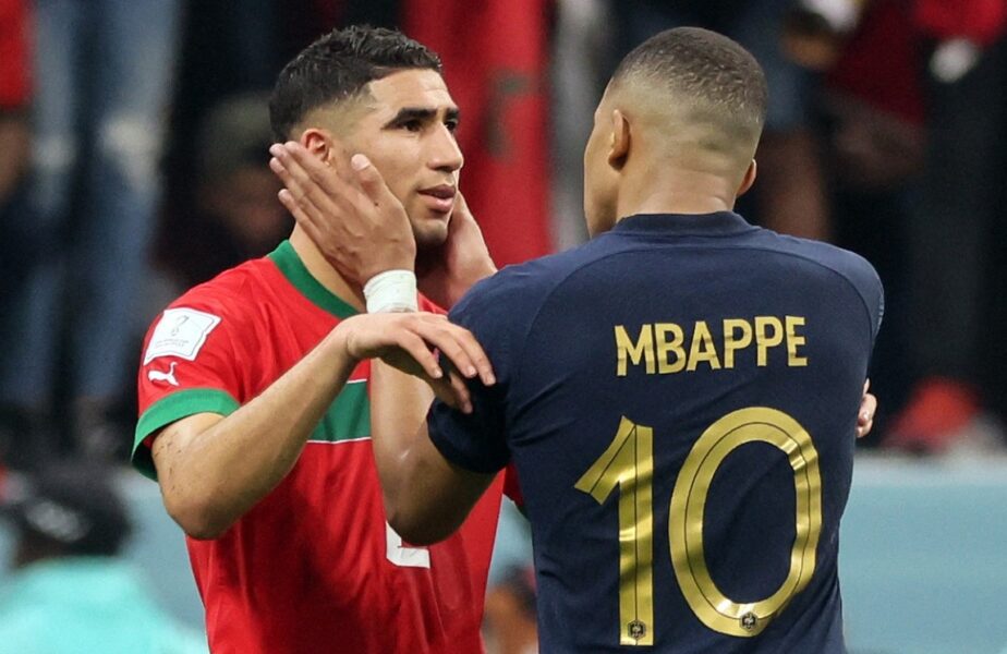CM 2022 | Cum l-a consolat Kylian Mbappe pe Achraf Hakimi, după Franţa – Maroc 2-0! Reacţie de mare campion a starului francez