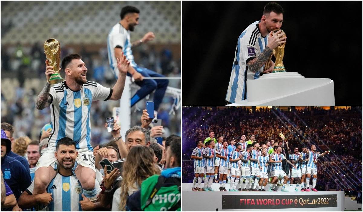„Dumnezeu mi-a dat trofeul!. Lionel Messi şi-a îndeplinit visul, după câştigarea Campionatului Mondial. Ce le-a transmis fanilor Argentinei + Cum a petrecut în vestiar