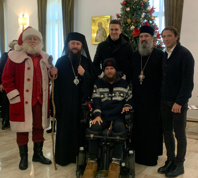 Florin Gardoș, întâlnire superbă cu Mihai Neșu, de Crăciun: „Împreună cu Moșul, putem contribui la construcția Complexului de recuperare”