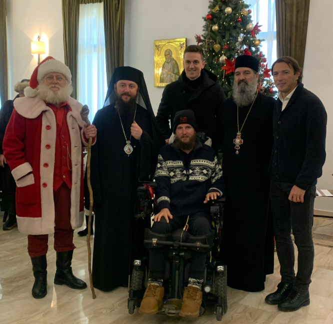 Florin Gardoș, întâlnire superbă cu Mihai Neșu, de Crăciun: „Împreună cu Moșul, putem contribui la construcția Complexului de recuperare