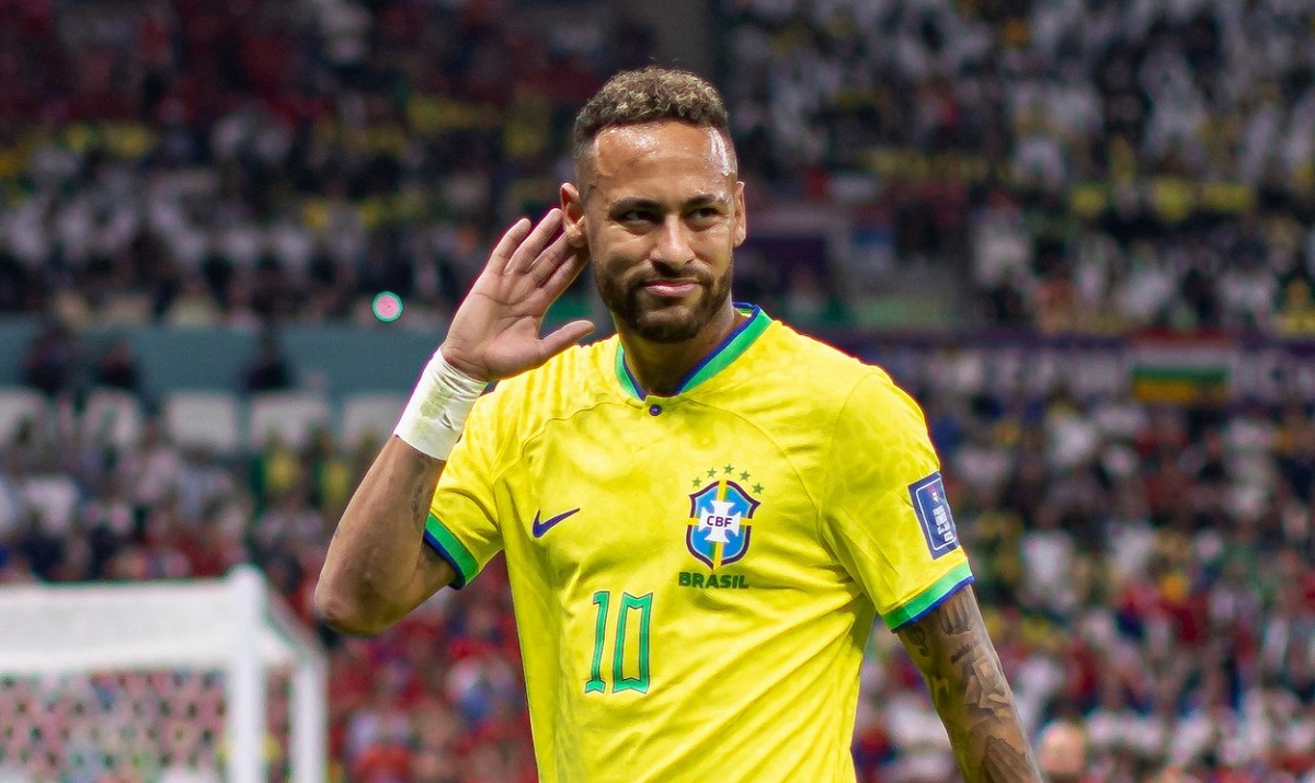 Neymar, în timpul unui meci pentru Brazilia
