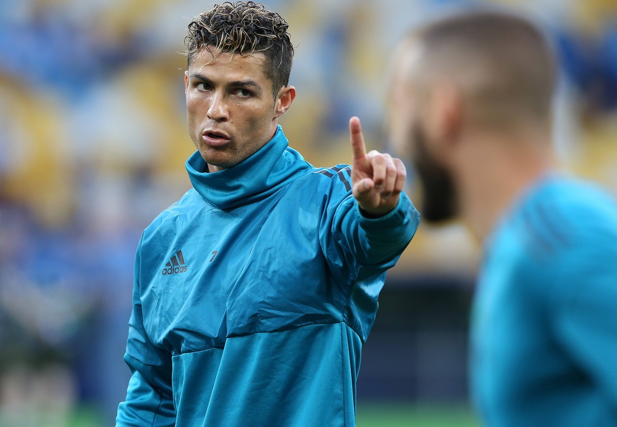 Cristiano Ronaldo, la un antrenament de la Real Madrid