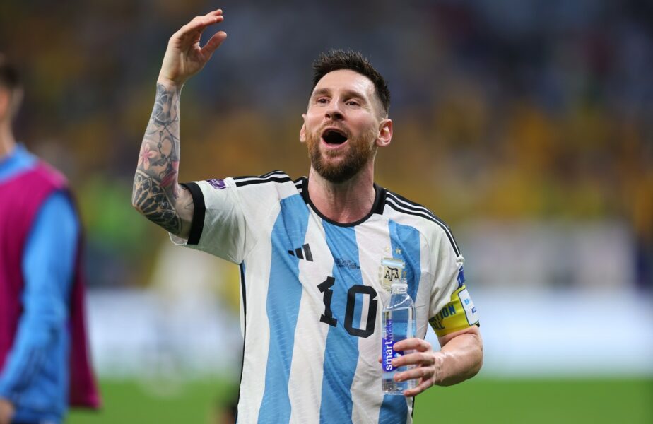 Lionel Messi, bucuros în tricoul naționalei Argentinei