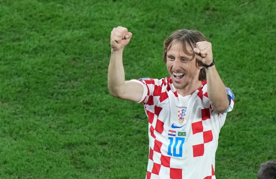 Luka Modric, bucuros după calificarea Croației