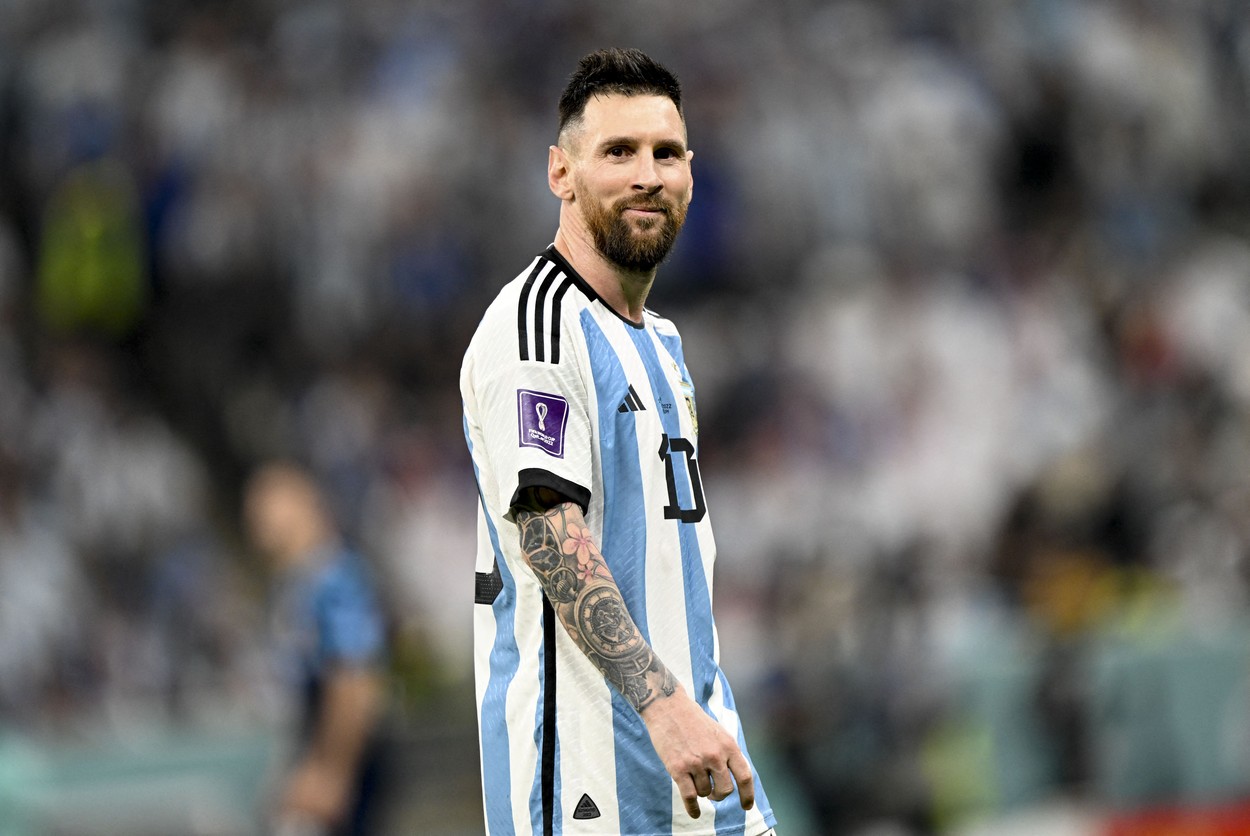 Lionel Messi, în timpul unui meci disputat de Argentina