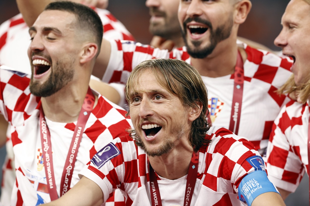 Luka Modric, bucurie în tricoul Croației