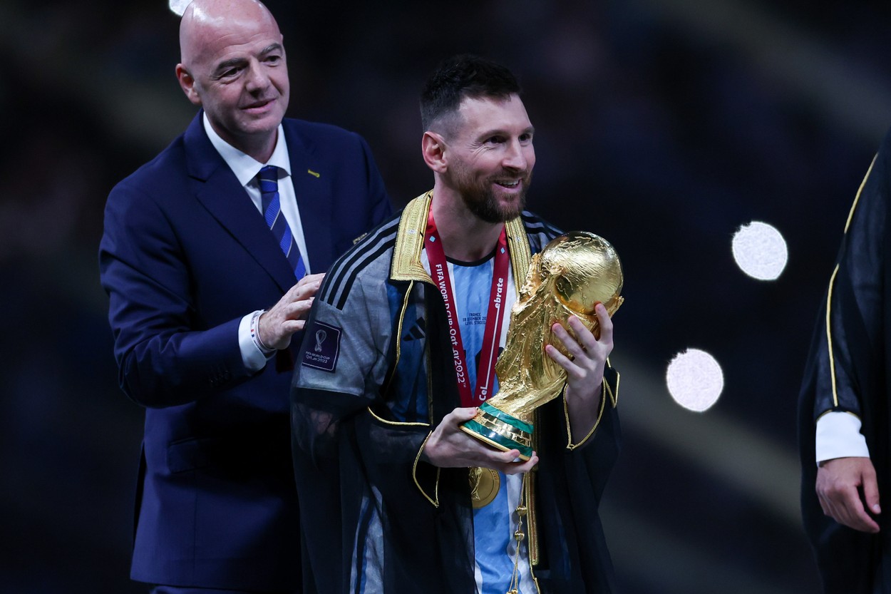 Lionel Messi, la festivitatea de premiere de la Campionatul Mondial
