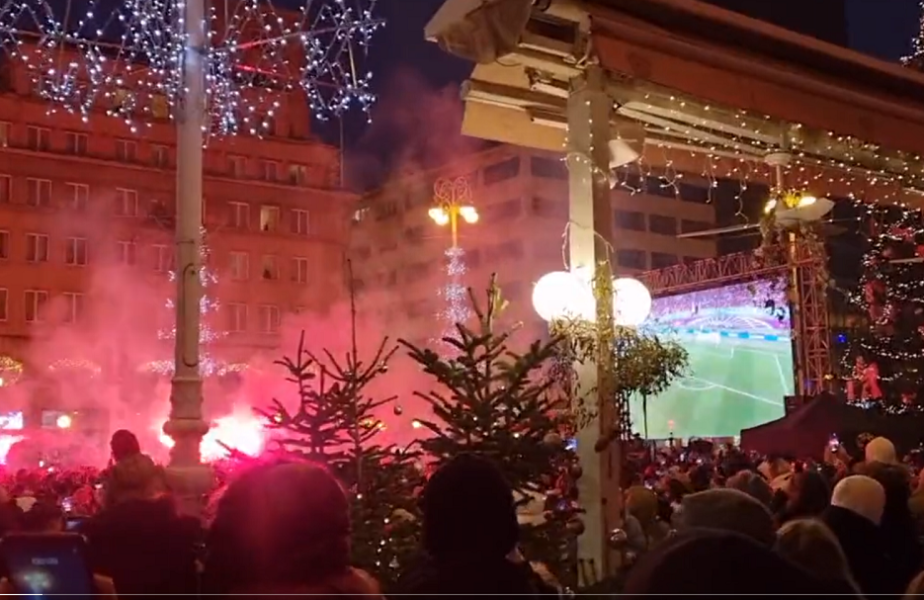 A început petrecerea la Zagreb! Imagini incendiare cu bucuria suporterilor croați, după victoria în fața Marocului | VIDEO