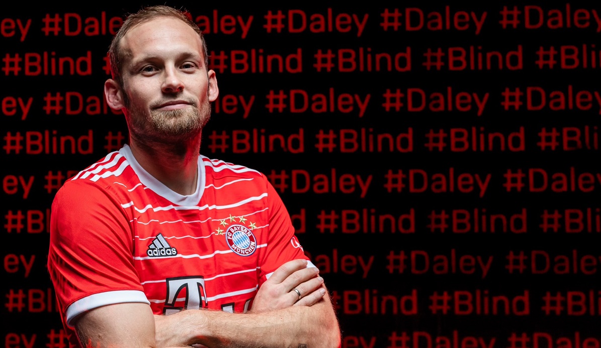 Daley Blind, la prezentarea la Bayern