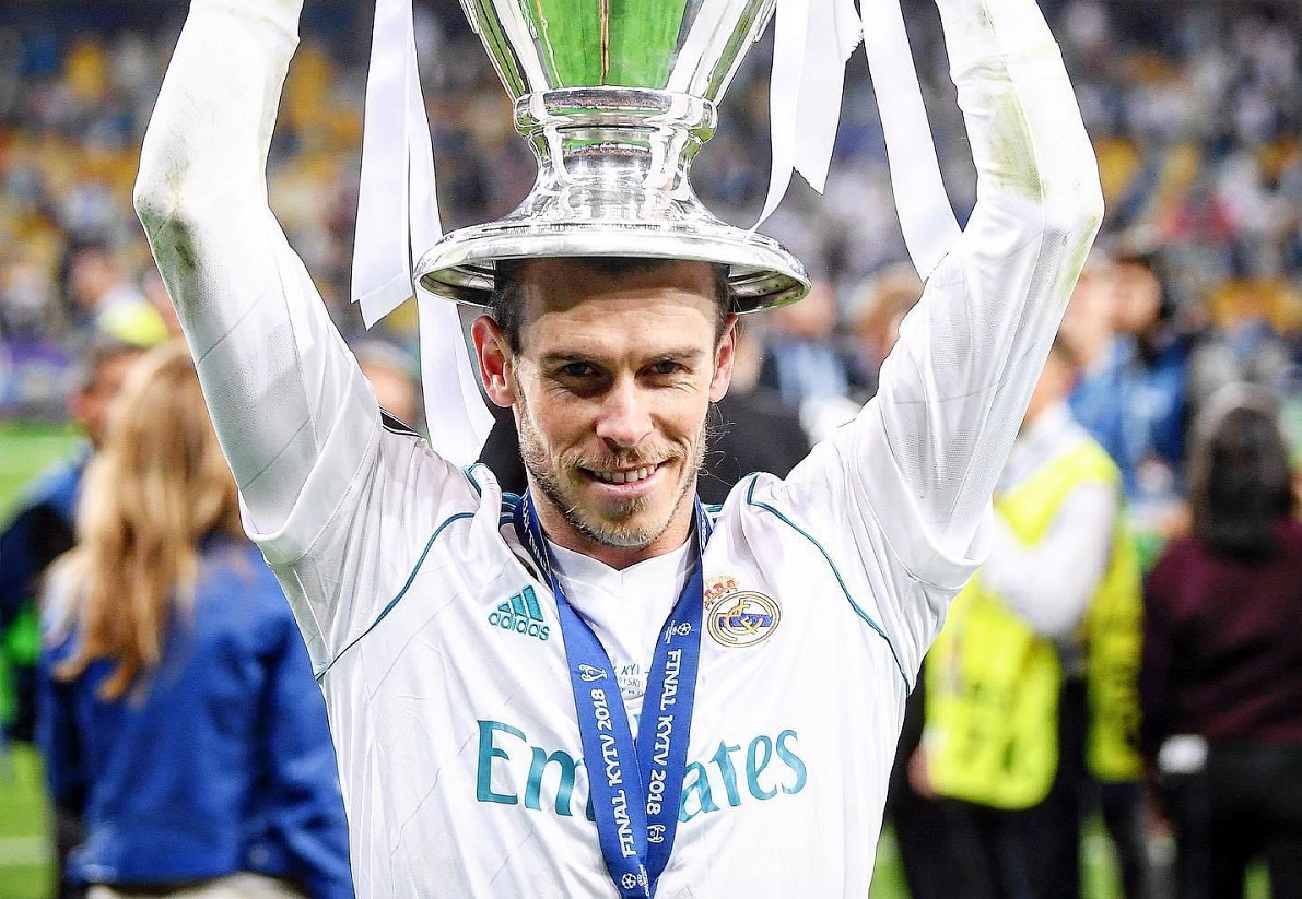 Gareth Bale, cu trofeul Champions League
