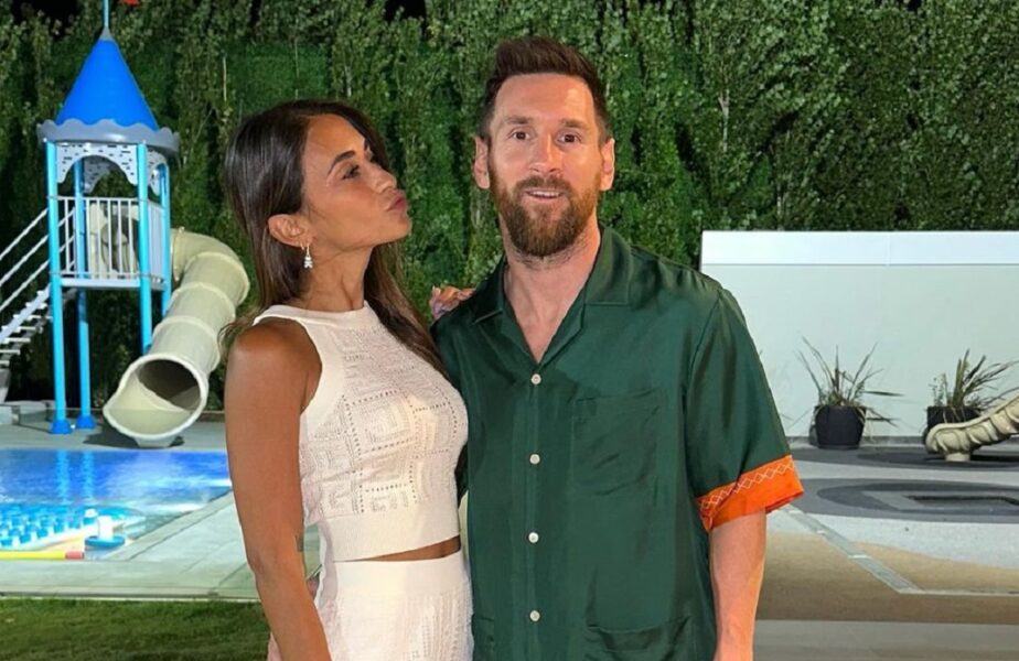Lionel Messi, alături de soția sa în noaptea de Revelion